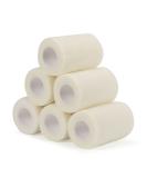 Buy Self-Adhesive Legal Bandage - 7.5cm x 4.5m 6 Rolls | Cohesive First Aid Wrap for Dogs & Sports - White - Buy Online on GoSupps.com