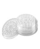 100pcs Eyelash Glue Holder Disposable Plastic Transparent Extension Glue Stand Pads for Eyelash Extension - Buy Online on GoSupps.com