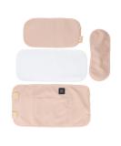 Reusable Leak-Proof Castor Oil Packing Wrap Set - 4 Heat-Proof Cotton Flannel Pads for Waist Neck & Legs - Buy Online on GoSupps.com