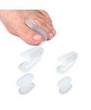4pcs Gel Toe Separators for Big Toe - Silicone Toe Spacers for Relief Pain and Overlapping Toes - Women Men (S and L Sizes) - Buy Online on GoSupps.com
