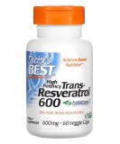 Doctors Best Trans-Resveratrol 600 | Antioxidant Support Supplement - 60 Capsules | Shop Internationally - Buy Online on GoSupps.com