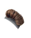 Invisible False Hair Clip Bun Base Bump Styling Tool - Light Brown - Buy Online on GoSupps.com