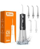 Bitvae Water Flosser for Teeth Cordless 3 Modes & 5 Intensities Water Flossers Oral Irrigator with 6 Jet Tips Dental Flosser Water Jet Waterproof Available in Shower USB Rechargeable Matteblack - Buy Online on GoSupps.com