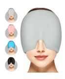 ACWOO Migraine Relief Cap - Reusable Hot Cold Therapy Head Wrap for Chronic Migraine & Headache Relief - Grey - Buy Online on GoSupps.com