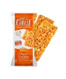 Just the Cheese Bars Low Carb Snack - Baked Keto Snack High Protein Gluten Free Low Carb Cheese Crisps - Aged Cheddar 0.8 Ounces (Pack of 10) - Buy Online on GoSupps.com