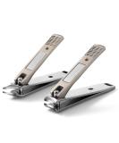 BEZOX Ultra Sharp Stainless Steel Nail Clipper Set for Thick and Ingrown Nails 2 PCS Cutter for Women and Men (Light Grey) - Buy Online on GoSupps.com