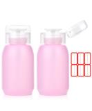 Acetone Pump Dispenser 2 Pack - 200ml Empty Pump Bottle for Nail Polish & Makeup Remover - INFILILA Push Down Pump for Alcohol - Toner Dispenser - Buy Online on GoSupps.com