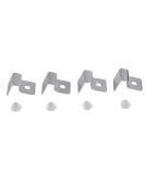 Zerodis 4pcs Stainless Steel Fish Glass Cover Support Bracket Aquarium Cover Glass Clip Holder Lid Bracket Fish Protection(6mm) - Buy Online on GoSupps.com