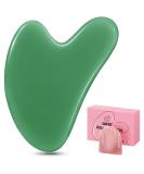 Buy Heart Shape Gua Sha Stones | Jade Facial Massage Tool for Skin Care & Relaxation - Green - Buy Online on GoSupps.com