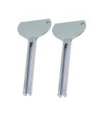 Healifty Metal Tube Squeezer Pack of 2 - Rolling Toothpaste & Tube Key Squeezer Tool - Bathroom Accessories for Saving Toothpaste, Cosmetic, Oil, Cream, Paint - 2pcs Silver - Buy Online on GoSupps.com