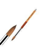 Premium #20 Sable Kolinsky Acrylic Nail Brush - Perfect for Nail Art & Manicure Tools | Zobelhaar Wooden Nail Polish Brush - Buy Online on GoSupps.com