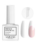 SAVILAND French Gel Nail Polish - 1PC 10ML White Gel Polish French Manicure Brush U V LED Gel French Nail Art for Starters Professionals Gift B-White 0.34 Fl Oz (Pack of 1) - Buy Online on GoSupps.com