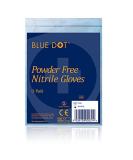 Blue Dot Nitrile Powder-Free Gloves - Medium Size, Non-Sterile - Buy Online on GoSupps.com