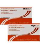 Buy Sea Buckthorn Oil Suppositories Pack of 2 (20 Count) | International Shipping Available - Buy Online on GoSupps.com