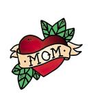 Rose Heart Mom Temporary Tattoos - 6 Sheets, Neck/Arm/Chest - Women, Girls, Men - Buy Online on GoSupps.com