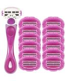 ShaveMOB 6-Blade Women's Razor Kit (Flex Head Handle + 12 Refills) - The Perfectionist Shaving Kit 13 Piece Set - Buy Online on GoSupps.com