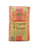 Virani Gram Flour 2kg (Pack of 1) - Used in Curries as a Thickener - Also Used to make Pakoras Onion Bhajees - Buy Online on GoSupps.com