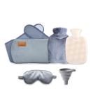 3 in 1 Hot Water Bottle Pouch | Soft Belt & Eye Mask for Pain Relief | International Shipping - Buy Online on GoSupps.com