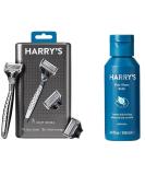 Men's Harry's Manual Craft Razor Handle & Blades Set with Post-Shave Balm | Premium Shaving Essentials - Buy Online on GoSupps.com