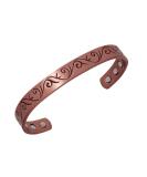 LONGRN Copper Magnetic Bracelet for Men & Women - 6 Powerful Magnets for Health Benefits | Stylish Alternative Therapy Jewelry - Buy Online on GoSupps.com