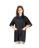 TOPTIE Hairdressing Gown | Hairdresser Apron & Haircut Cape Jacket for SPA Salon & Pet Grooming - Black LL - Buy Online on GoSupps.com