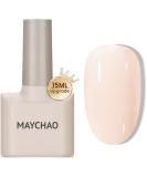 MAYCHAO 15ML Jelly Gel Nail Polish - Apricot Translucent Nude Soak Off UV Gel Polish - Neutral Color for French Manicure - Buy Online on GoSupps.com