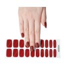 Semi Cured Gel Nails Strips 20 Stickers Nail Wraps Soft Self-Adhesive Gel Nail Stickers Salon-Quality Gel Nail Strips for Nails French Tip Manicure UV/LED Lamp Required (208-Cat Eye Red) - Buy Online on GoSupps.com