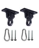 ABUSA Heavy Duty Black Swing Hangers Screws Bolts Included Over 5000 lb Capacity Playground Porch Yoga Seat Trapeze Wooden Sets Indoor Outdoor 2 Pack 2 Packs 2 Packs Black - Buy Online on GoSupps.com