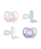 Tommeietippeultra-Light silicone pacifier symmetrical jaw-friendly shape BPA-free one-piece design 0-6 months 4-er Set Design 2022 pink - Buy Online on GoSupps.com