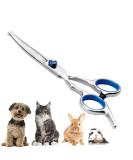 Premium Dog Scissors | Stainless Steel Grooming Scissors for Dogs & Cats | Safety Round Tip Dog Hair Scissors - Buy Online on GoSupps.com