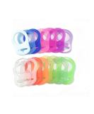 15 Silicone Ring Adapters for Pacifier Chains - Clear Baby Buckle Holders | International Shipping Available - Buy Online on GoSupps.com