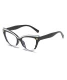 LJCZKA Cat Eye Blue Light Blocking Glasses for Women - Anti Eyestrain & Glare Eyeglasses Clear Frame Black/White Ideal for Computer Use - Buy Online on GoSupps.com