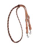 Martin Saddlery Latigo Barrel Reins with Colored Laces - Chocolate - Buy Online on GoSupps.com