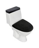 Stretch Velvet Toilet Lid Cover and Toilet Tank Lid Cover  Bathroom Super Soft Toilet Lid Cover Set Luxury Velvet Plush  with Elastic Bottom  Machine Wash  Black - Buy Online on GoSupps.com