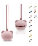 High-Quality Panda Design Silicone Pacifier Storage Box | BPA-Free & Safe for Babies | Light Pink | Ideal Baby Accessories for Toddlers - Buy Online on GoSupps.com
