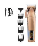 Rechargeable Hair Clippers with LCD Display | Copper Hair Salon Trimmer - International Shipping Available - Buy Online on GoSupps.com