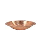 Achla Designs 201-9903 Hammered Solid Bowl w/Rim Birdbath Satin Copper - Buy Online on GoSupps.com