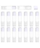 100 Pieces Lip Balm Empty Container Clear Tubes with White Caps 3/16 Oz (5.5 ml), 100 Tubes and 100 Caps - Buy Online on GoSupps.com