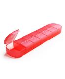 FHORAIN 7 Day Large Pill Box - Travel Friendly Daily Pill Organizer for Medicine, Vitamins, Fish Oil - Red - Buy Online on GoSupps.com