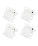 Frcolor 24 Mini Transparent Hair Clips - Non-Slip Plastic Barrettes for Women & Girls | Perfect Hair Grips for All Hair Types - Buy Online on GoSupps.com