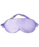 Silk Sleep Mask for Women/Men/Girls - 19 Momme 100% Pure Mulberry Silk, Blackout, Anti-Allergy, Purple - Buy Online on GoSupps.com