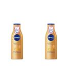 NIVEA Body Lotion Q10 (200 ml) - Anti-Aging & Tanning Care Fresh Summer Scent (2-Pack) - Medium to Dark Skin - Buy Online on GoSupps.com