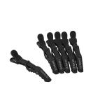 T4B LUSSONI Carbon Croc Clips Hairdressing Hair Clips Made of Carbon Sectioning Clips 6 Pieces - Buy Online on GoSupps.com