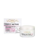 Moisturiser by L'Oreal Paris Triple Active Day for Dry/Sensitive Skin 50ml - Buy Online on GoSupps.com