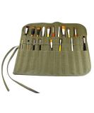 Flyshine Canvas Artist Brush Holder Rollup Protection (42x36cm) 18X14 - Green - Buy Online on GoSupps.com