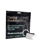 Corded Black Ear Plugs with Clear String - SNR 38dB Industrial Noise Cancelling Ear Buds - EARS SECRET Shadow L70 10Pairs - Buy Online on GoSupps.com