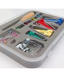 Bias Tape Maker Tool Set with 4 Sizes - 6mm, 12mm, 18mm, 25mm - Includes Tape Binding Presser Foot for Patchwork - Buy Online on GoSupps.com