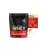 Buy Gold Standard Whey Protein Powder 100% Whey Isolate Gluten-Free 22 Servings 24g Protein Vanilla Ice Cream Best for Sports & Fitness - Buy Online on GoSupps.com