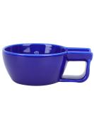 Fomiyes Ceramic Shaving Bowl for Men - Non-Slip Handle Wide Opening Ideal for Shaving Cream & Soap - Perfect Gift for Father's Day - Blue - Buy Online on GoSupps.com