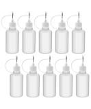 Bantoye 10 Pcs Needle Tip Glue Bottle Applicator Set - DIY Quilling Tool with Precision Tips - 30 ml Plastic Liquid Dropper Bottles - Buy Online on GoSupps.com